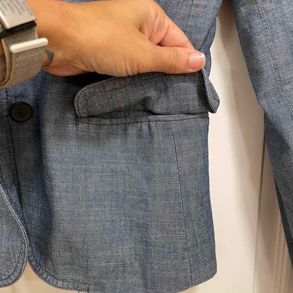 JCREW Keating Boy Blazer Chambray Size 2 - Picture 8 of 11